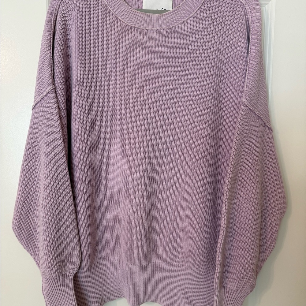 Aerie Lilac Crew Neck Sweater